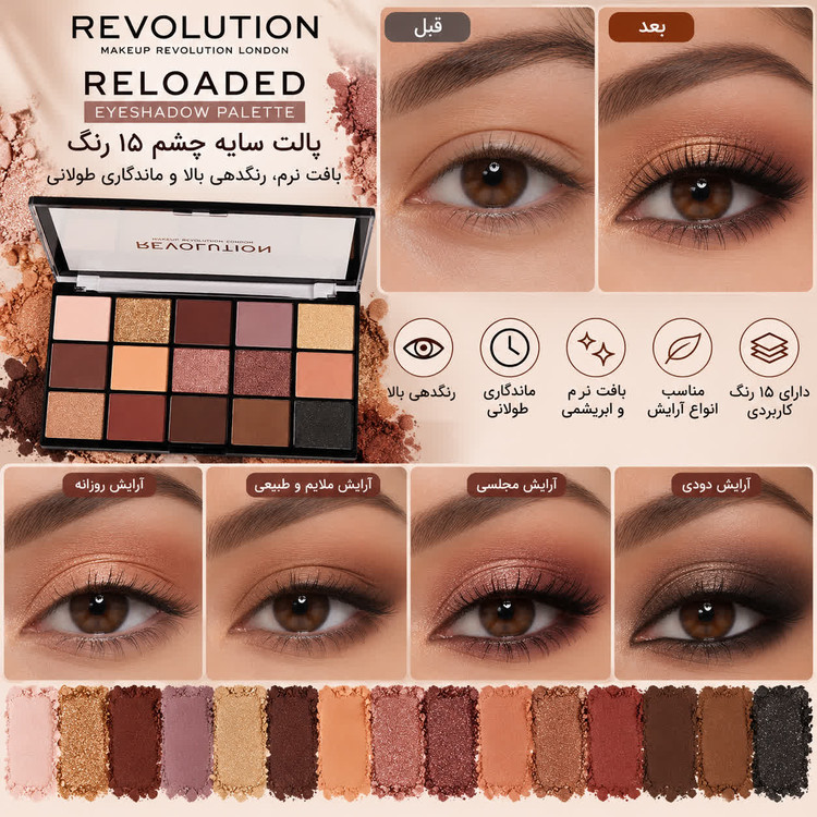 پالت سایه چشم مدل ولوت رز Velvet Rose